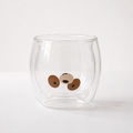 Set x2 Vasos de Vidrio Doble Pared Osito – 250 ml