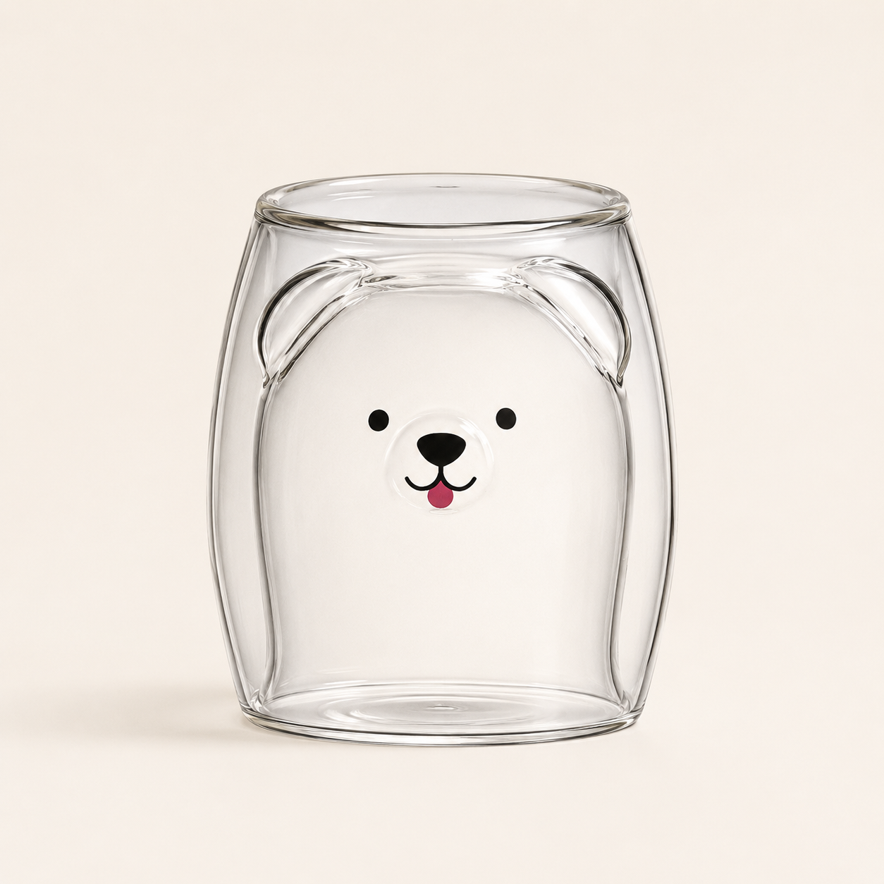 Set x2 Vasos de Vidrio Doble Pared Perritos – 250 ml